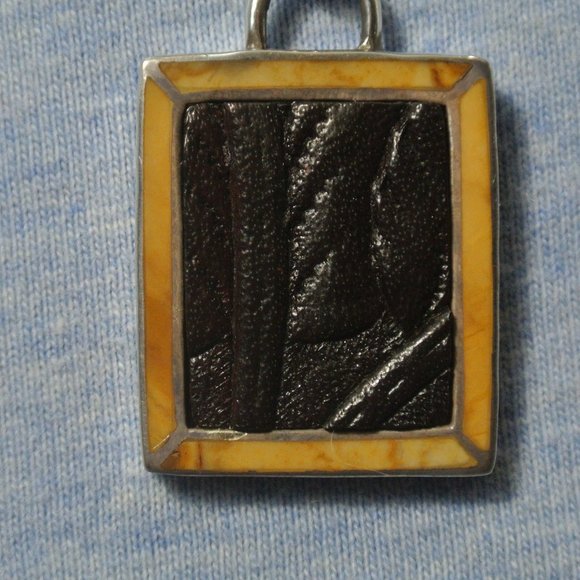 Vintage Sterling Peyote Bird Turquoise Necklace - Picture 9 of 9